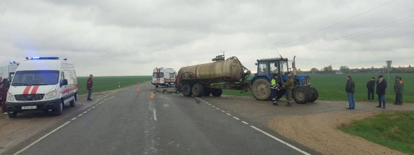 В Мостовском районе маршрутка с пассажирами врезалась в трактор — есть пострадавшие
В Мостовском районе маршрутка с пассажирами врезалась в трактор — есть пострадавшие